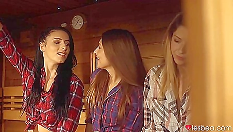Talia Mint And Nelly Kent - Sex In Sauna And Under Waterfall Talia Mint And Nelly Kent - Sex In Sauna And Under Waterfall